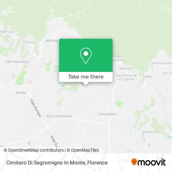 Cimitero Di Segromigno In Monte map