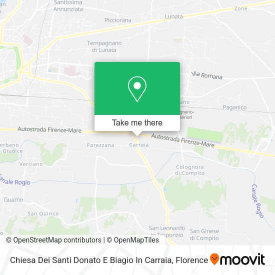 Chiesa Dei Santi Donato E Biagio In Carraia map
