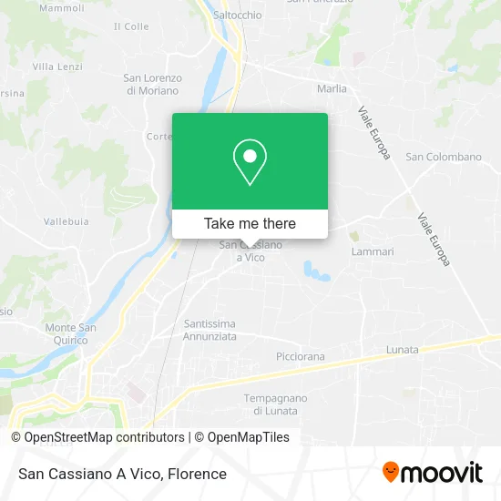 San Cassiano A Vico map
