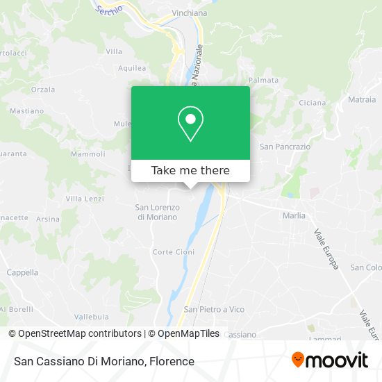 San Cassiano Di Moriano map