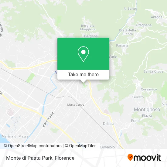 Monte di Pasta Park map