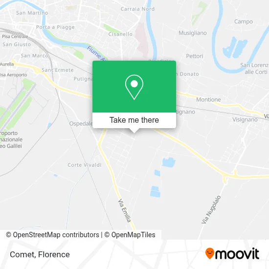 Comet map