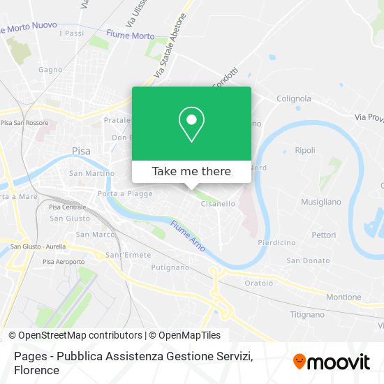 Pages - Pubblica Assistenza Gestione Servizi map