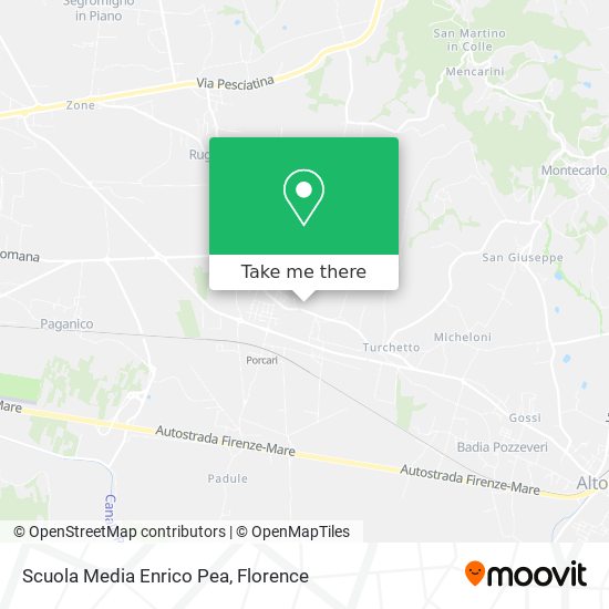 Scuola Media Enrico Pea map