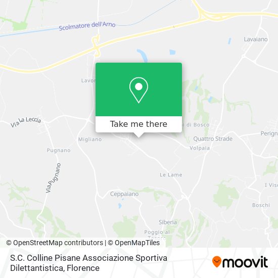 S.C. Colline Pisane Associazione Sportiva Dilettantistica map