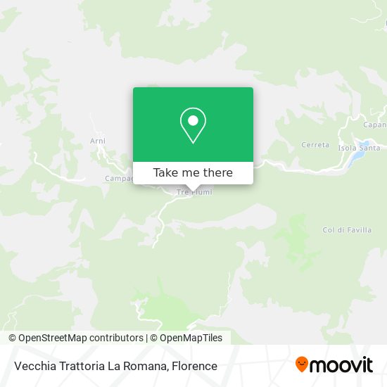 Vecchia Trattoria La Romana map