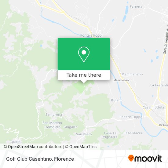 Golf Club Casentino map