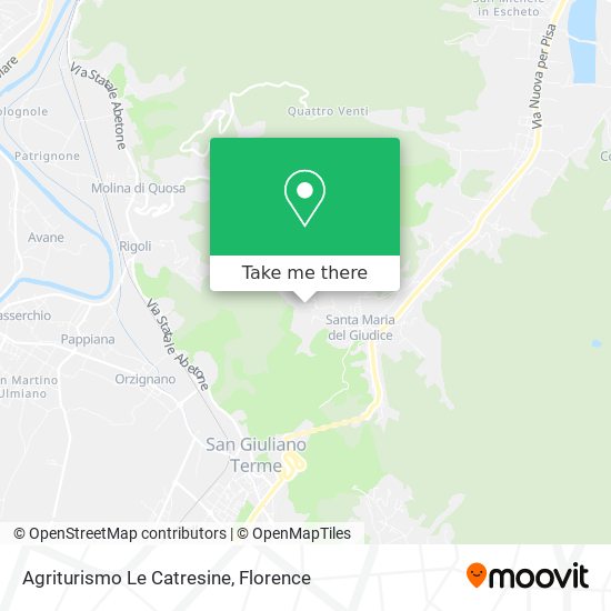 Agriturismo Le Catresine map
