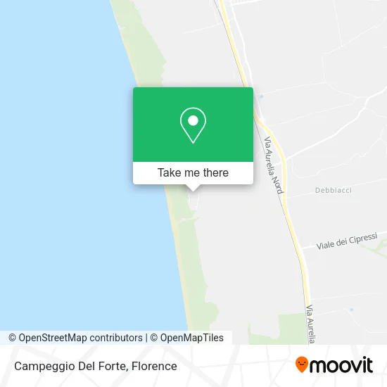 Forte Camping map