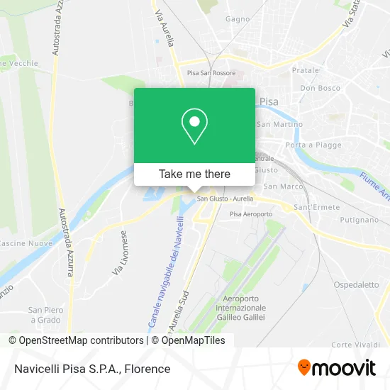 Navicelli Pisa S.P.A. map