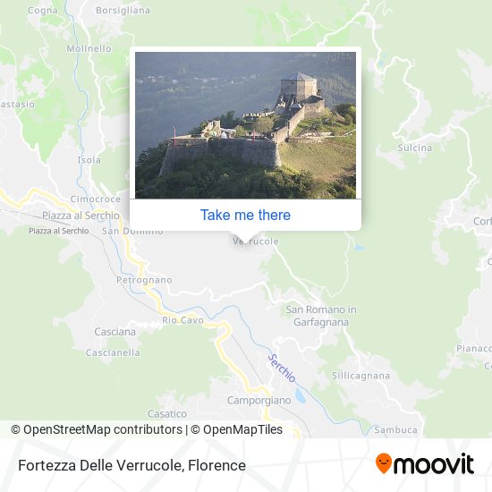 Fortezza Delle Verrucole map