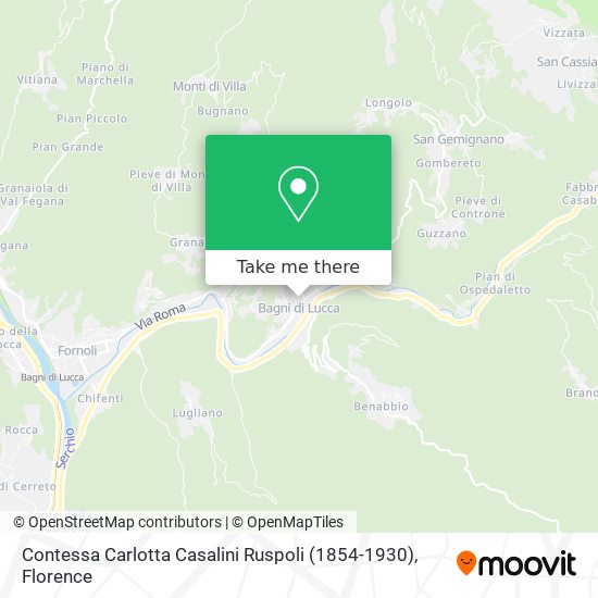 Contessa Carlotta Casalini Ruspoli (1854-1930) map
