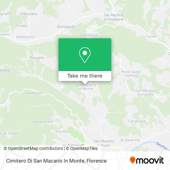 Cimitero Di San Macario In Monte map