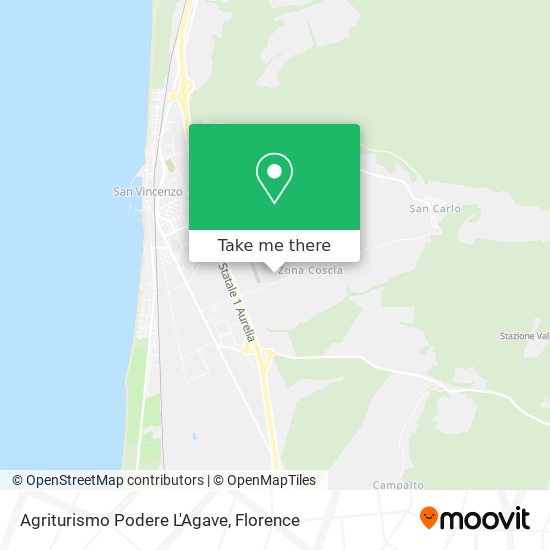 Agriturismo Podere L'Agave map