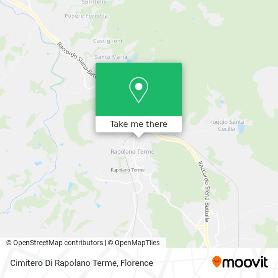 Cimitero Di Rapolano Terme map