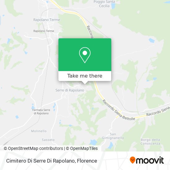 Cimitero Di Serre Di Rapolano map