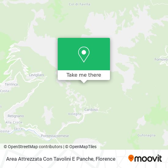 Area Attrezzata Con Tavolini E Panche map
