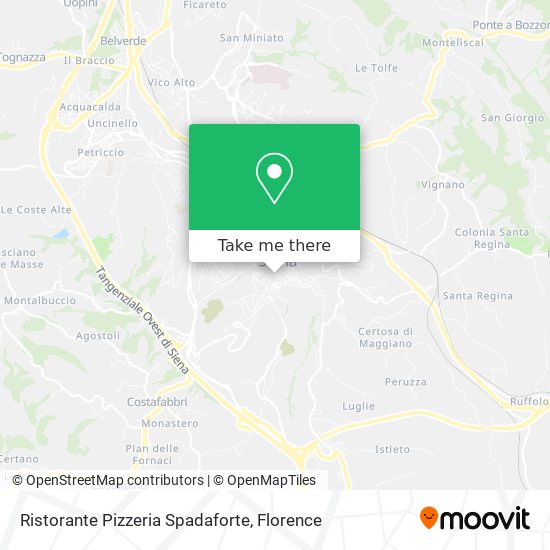 Ristorante Pizzeria Spadaforte map