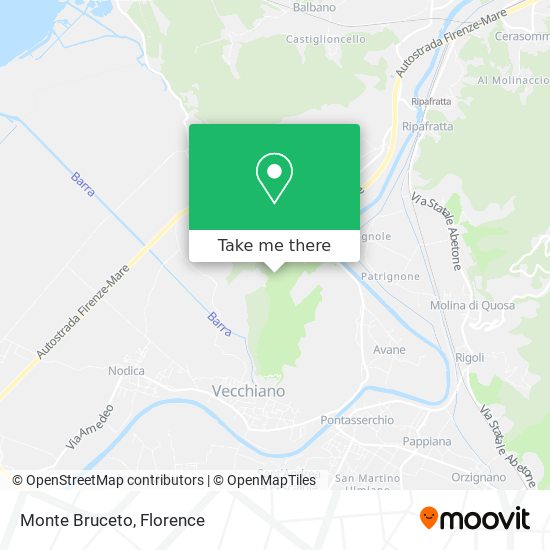 Monte Bruceto map