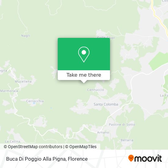 Buca Di Poggio Alla Pigna map