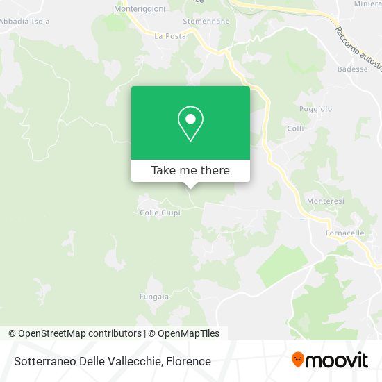 Sotterraneo Delle Vallecchie map