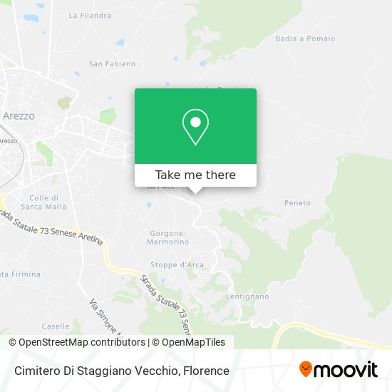Cimitero Di Staggiano Vecchio map