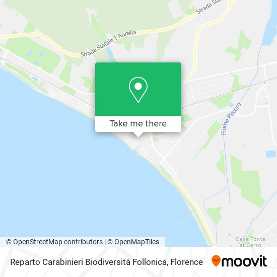 Reparto Carabinieri Biodiversità Follonica map