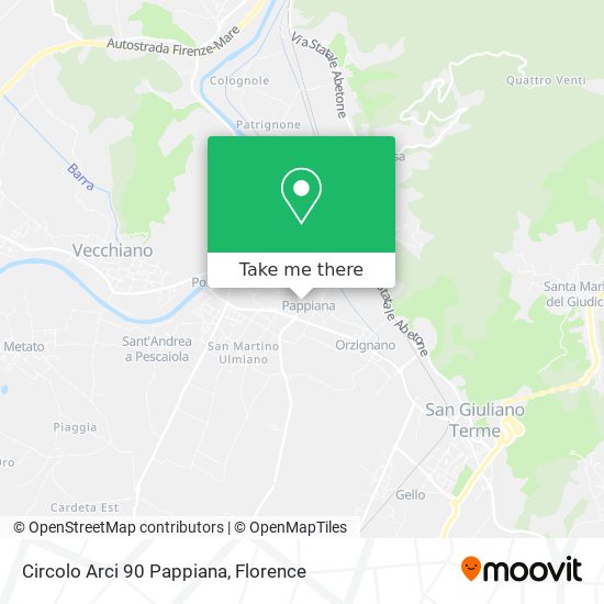 Circolo Arci 90 Pappiana map
