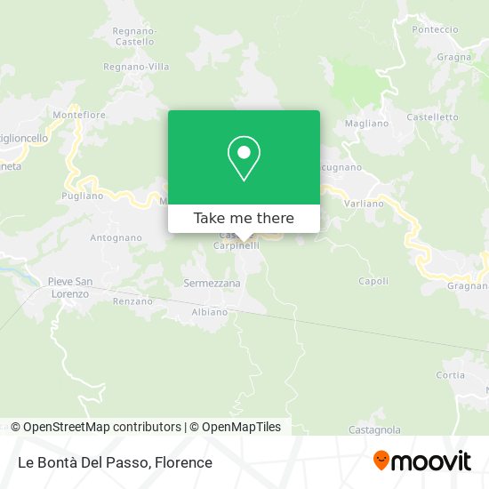 Le Bontà Del Passo map