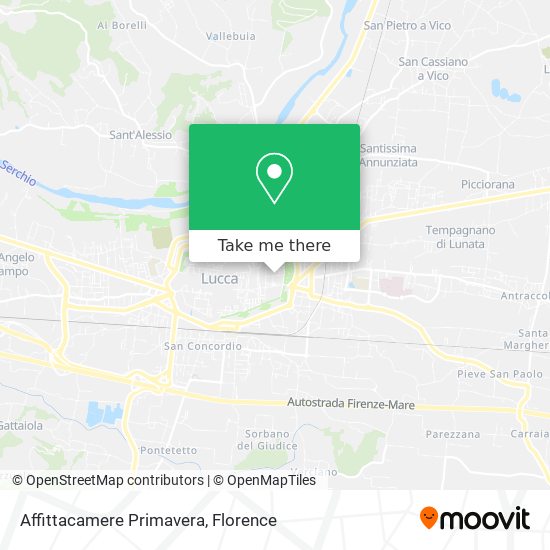 Affittacamere Primavera map