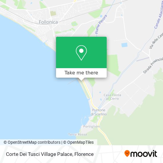 Corte Dei Tusci Village Palace map