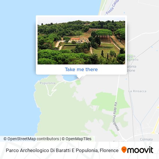 Parco Archeologico Di Baratti E Populonia map