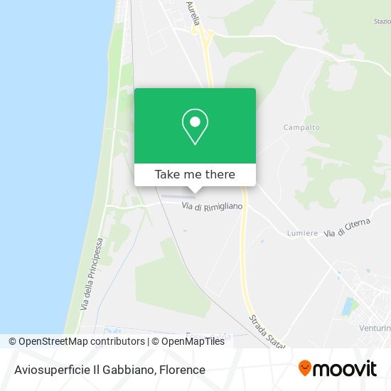 Aviosuperficie Il Gabbiano map
