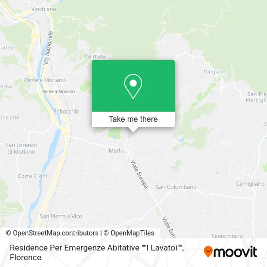 Residence Per Emergenze Abitative ""I Lavatoi"" map