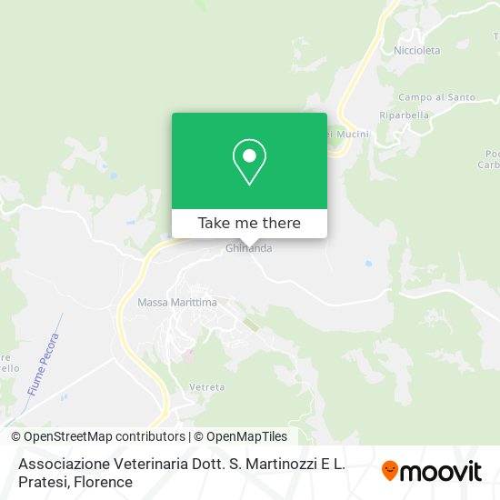 Associazione Veterinaria Dott. S. Martinozzi E L. Pratesi map