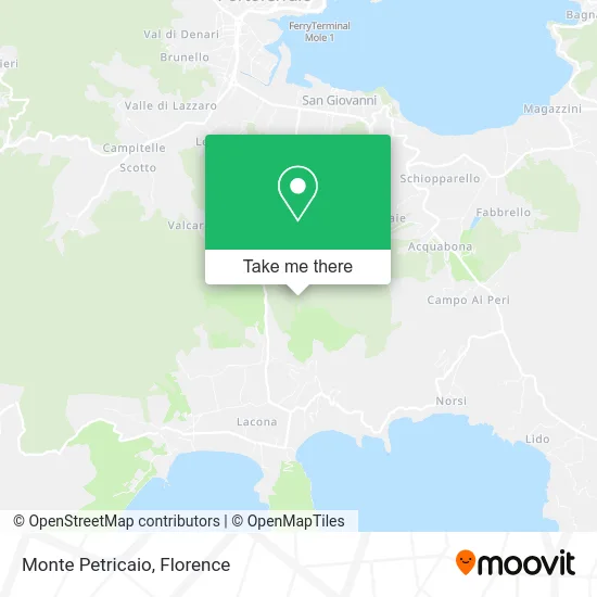 Monte Petricaio map