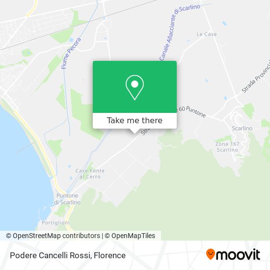 Podere Cancelli Rossi map