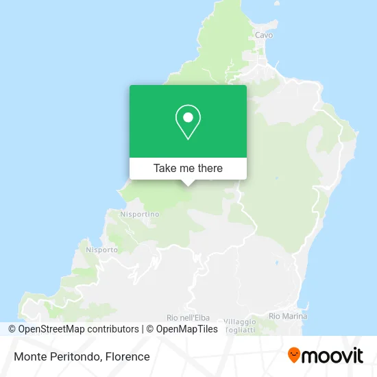 Monte Peritondo map