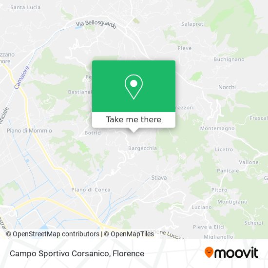 Campo Sportivo Corsanico map