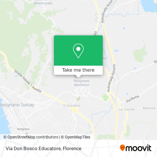 Via Don Bosco Educatore map