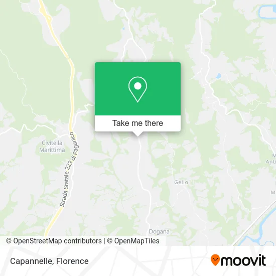 Capannelle map