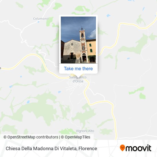 Chiesa Della Madonna Di Vitaleta map