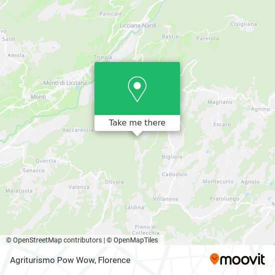 Agriturismo Pow Wow map