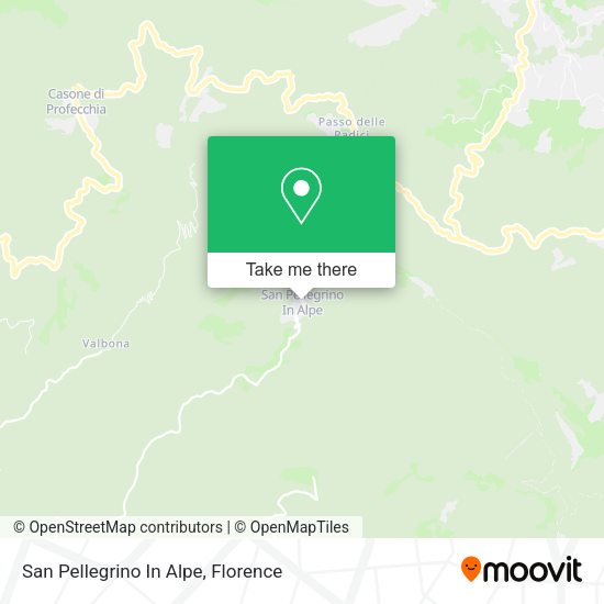 San Pellegrino In Alpe map