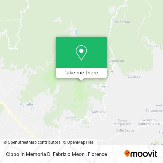 Cippo In Memoria Di Fabrizio Meoni map