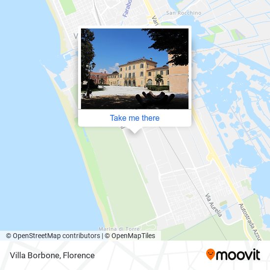 Villa Borbone map