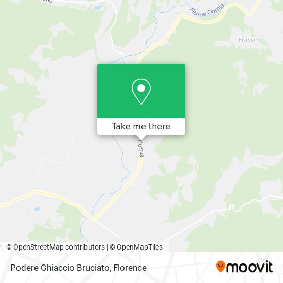Podere Ghiaccio Bruciato map