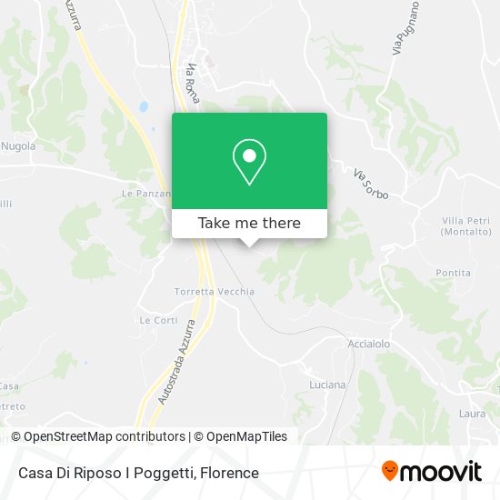 Casa Di Riposo I Poggetti map