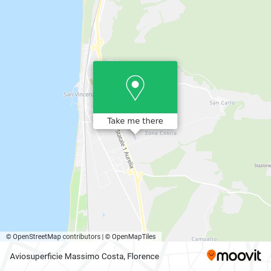 Aviosuperficie Massimo Costa map