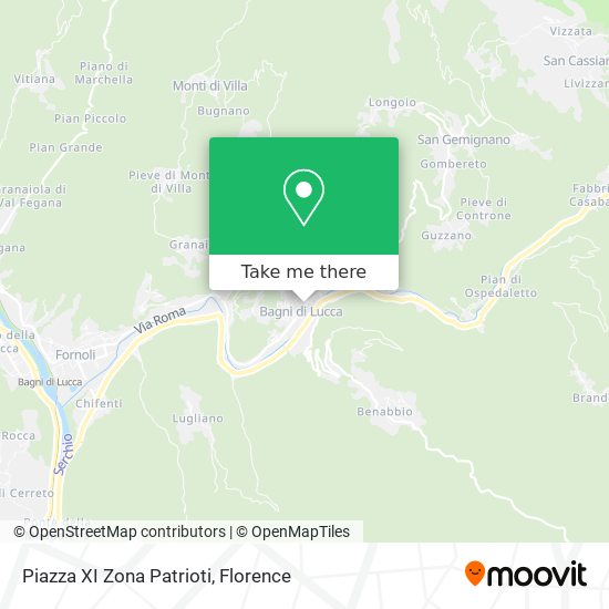Piazza XI Zona Patrioti map